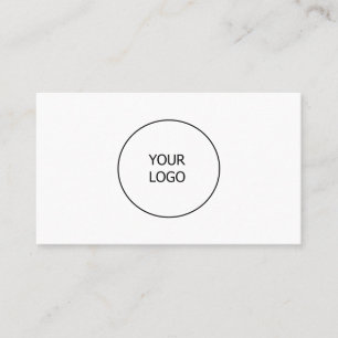 simple minimal add your logo business custom  card