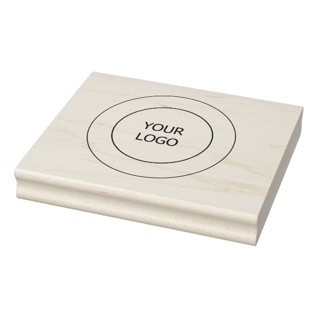 simple minimal add your logo business custom rubbe rubber stamp (Stamp)