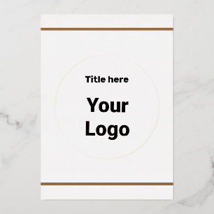 SIMPLE MINIMAL ADD YOUR LOGO CUSTOM TEXT HERE BUSI