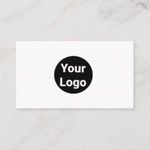 SIMPLE MINIMAL ADD YOUR LOGO CUSTOM TEXT HERE BUSI BUSINESS CARD