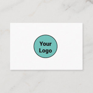 SIMPLE MINIMAL ADD YOUR LOGO CUSTOM TEXT HERE BUSI BUSINESS CARD