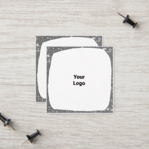 SIMPLE MINIMAL ADD YOUR LOGO CUSTOM TEXT HERE BUSI CALLING CARD