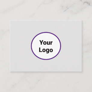 SIMPLE MINIMAL ADD YOUR LOGO CUSTOM TEXT HERE BUSI CALLING CARD