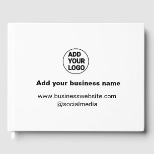 simple minimal add your logo/design custom add we guest book
