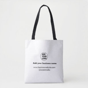 simple minimal add your logo/design custom add we tote bag
