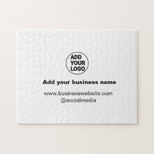 simple minimal add your logo/design custom add web jigsaw puzzle