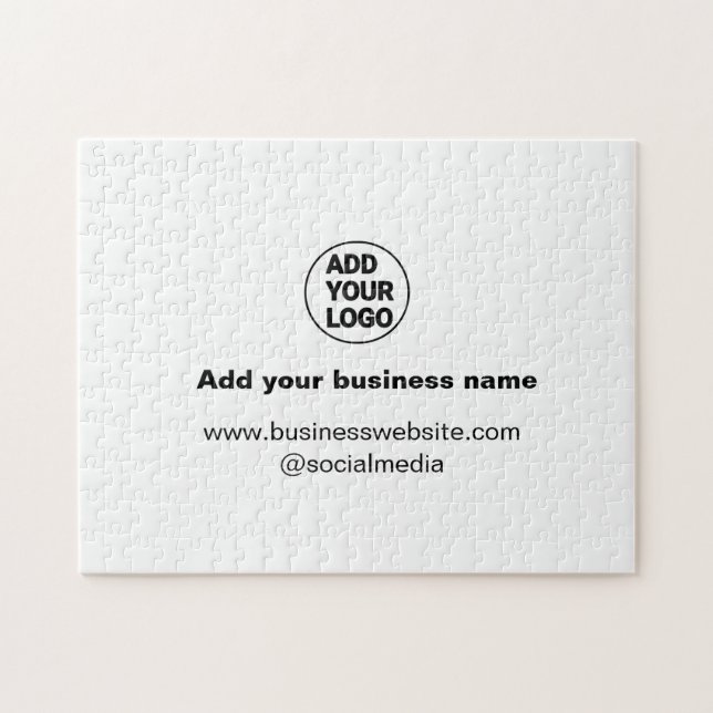 simple minimal add your logo/design custom add web jigsaw puzzle (Horizontal)