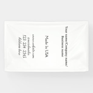 simple minimal add your logo/design here business banner