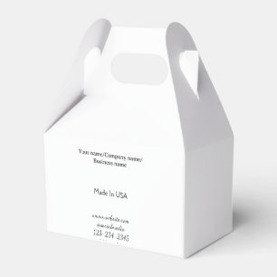 simple minimal add your logo/design here business favour box
