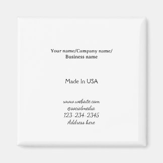 simple minimal add your logo/design here business  magnet