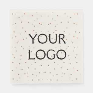 simple minimal add your logo/design here business napkin