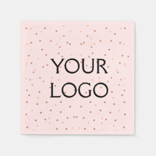 simple minimal add your logo/design here business  napkin