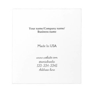 simple minimal add your logo/design here business  notepad