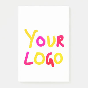 simple minimal add your logo/design here business  post-it notes