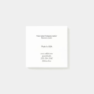 simple minimal add your logo/design here business  post-it notes