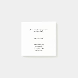 simple minimal add your logo/design here business  post-it notes