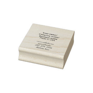 simple minimal add your logo/design here business  rubber stamp