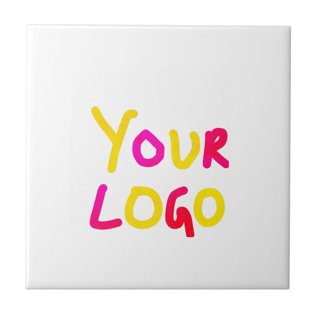 simple minimal add your logo/design here business  tile (Front)