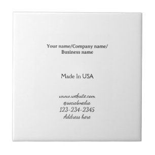 simple minimal add your logo/design here business tile