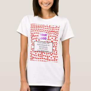 simple minimal add your logo/design here text b T-Shirt