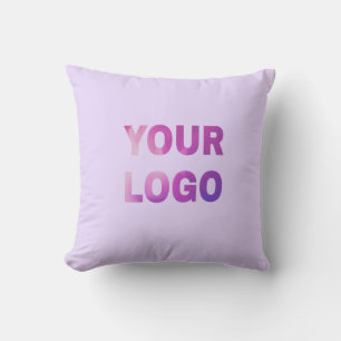 simple minimal add your logo/design here text      cushion