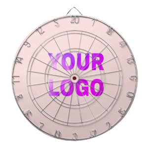 simple minimal add your logo/design here text dartboard