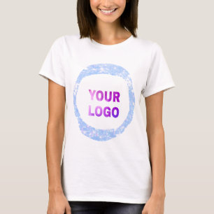 simple minimal add your logo/design here text glit T-Shirt