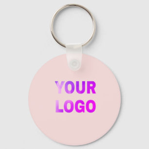 simple minimal add your logo/design here text     key ring