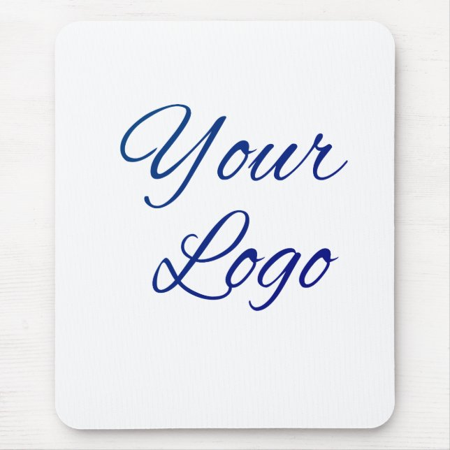 simple minimal add your logo/design here text      mouse pad (Front)