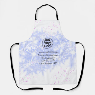 simple minimal add your logo/design here text name apron