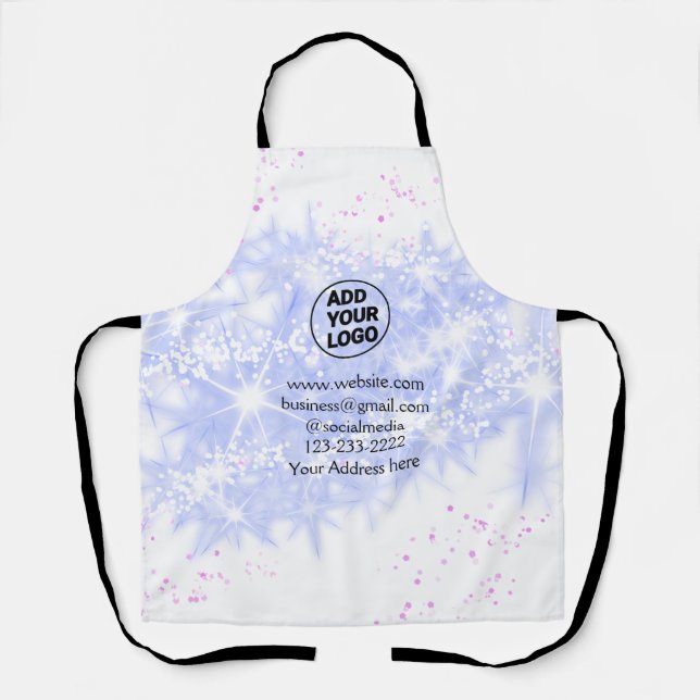 simple minimal add your logo/design here text name apron (Front)