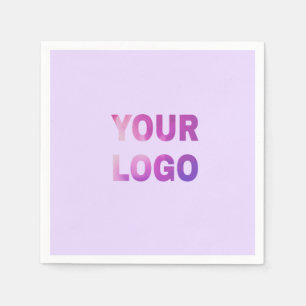 simple minimal add your logo/design here text napkin