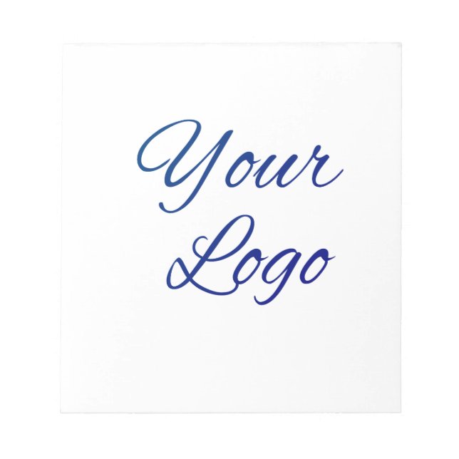 simple minimal add your logo/design here text      notepad (Front)