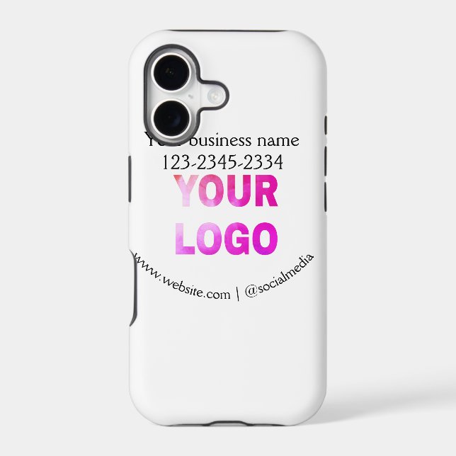 simple minimal add your logo/design here text  pos (Back)