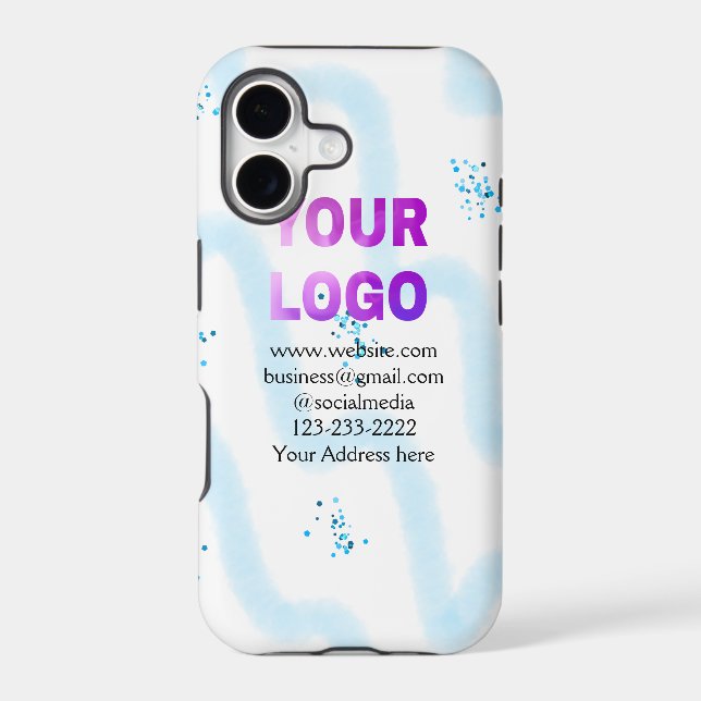 simple minimal add your logo/design here text  pos (Back)