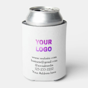 simple minimal add your logo/design here text pos can cooler