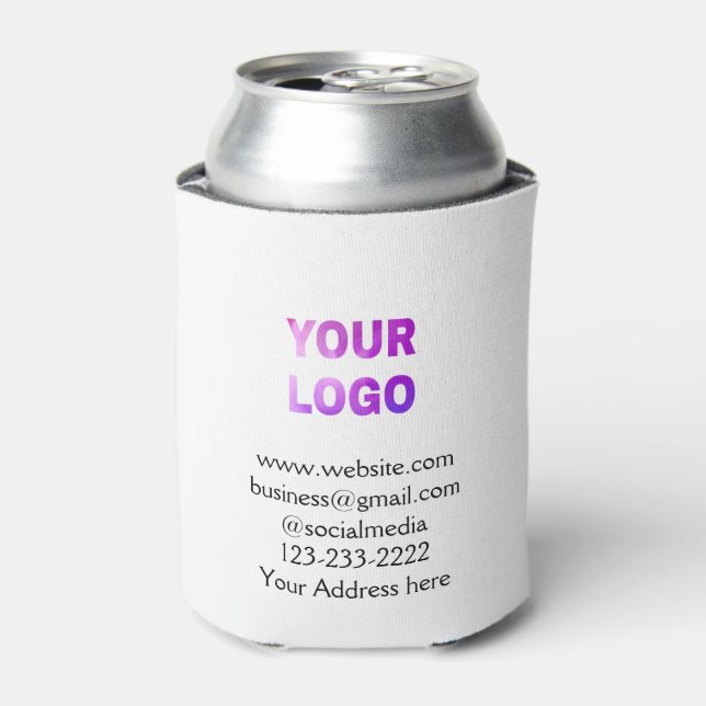 simple minimal add your logo/design here text  pos can cooler (Can Front)