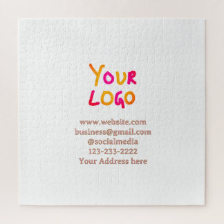 simple minimal add your logo/design here text  pos jigsaw puzzle