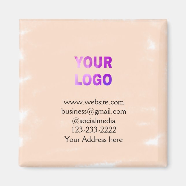 simple minimal add your logo/design here text  pos magnet (Front)