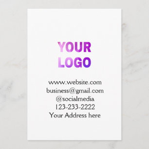 simple minimal add your logo/design here text pos programme