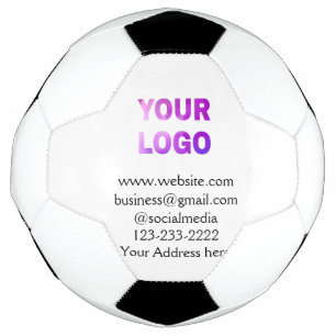 simple minimal add your logo/design here text  pos soccer ball