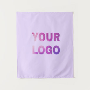 simple minimal add your logo/design here text tapestry