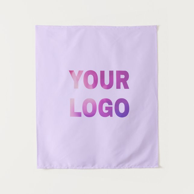 simple minimal add your logo/design here text      tapestry (Front)