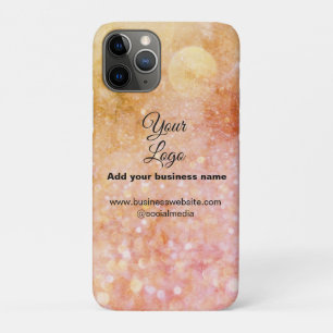 simple minimal add your logo/design pink orange gl Case-Mate iPhone case