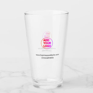 simple minimal add your logo/design watercolor glass
