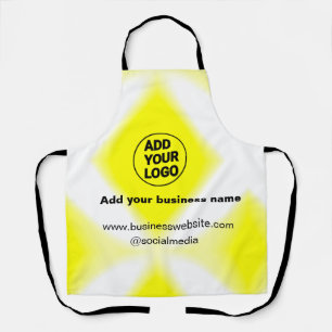 simple minimal add your logo/design yellow add we apron