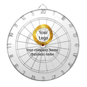 simple minimal add your logo gold website social t dartboard