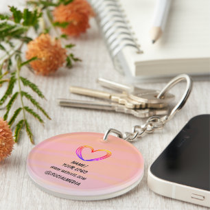 simple minimal add your logo name watercolor    ke key ring