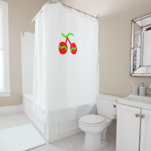 simple minimal add your logo name watercolor show shower curtain