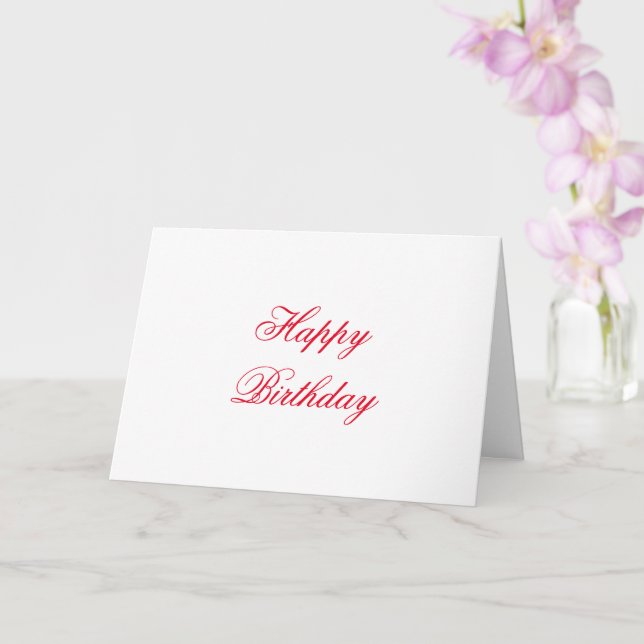 Simple minimal add your logo text name card (Orchid)